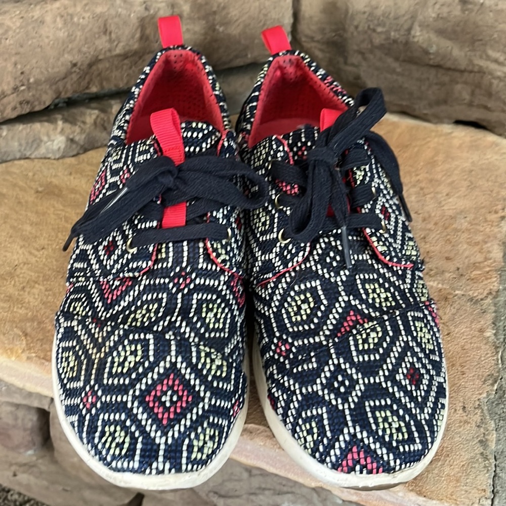 Toms Del Ray‎ Sneakers / Boho Aztec Print / SZ 8 - Picture 2 of 7